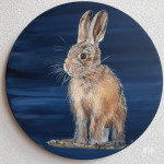 Haasje paneel hout 38 cm  € 185,-